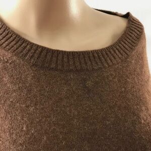 Jcrew cashmere cropped sweater in brown size s